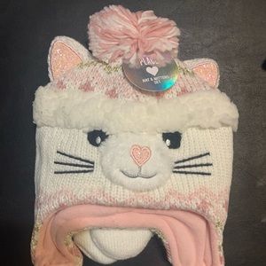 The Children’s Place Toddler Girls Glitter Hat and Mittens Set